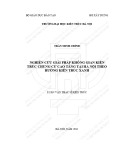 Tóm tắt Luận văn Thạc sĩ Kiến trúc: Nghiên cứu giải pháp không gian kiến trúc chung cư cao tầng tại Hà Nội theo hướng kiến trúc xanh