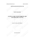 Tóm tắt Luận văn Thạc sĩ Xây dựng dân dụng và công nghiệp: Cơ sở lựa chọn tường barrette cho tầng hầm nhà cao tầng