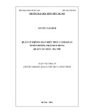 Tóm tắt Luận văn Thạc sĩ Quản lý đô thị và công trình: Quản lý không gian kiến trúc cảnh quan tuyến đường Trần Duy Hưng - Quận Cầu Giấy - Hà Nội