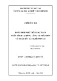 Luận văn Thạc sĩ Kinh tế: Hoàn thiện hệ thống dự toán ngân sách tại Tổng Công ty Phân bón và Hoá chất Dầu khí (PVFCCo)