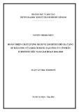 Luận văn Thạc sĩ Kinh tế: Hoàn thiện chất lượng dịch vụ logistics để gia tăng sự hài lòng của khách hàng tại Công ty cổ phần Furniweb Việt Nam giai đoạn 2016-2020