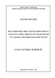 Luận văn Thạc sĩ Kinh tế: Hoàn thiện hoạt động truyền thông dịch vụ Giám sát & Chống trộm xe máy Smart Motor của Tập đoàn Viễn thông Quân đội Viettel