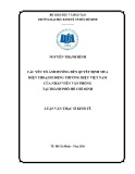 Luận văn Thạc sĩ Kinh tế: Các yếu tố ảnh hưởng đến quyết định mua điện thoại di động thương hiệu Việt Nam của nhân viên văn phòng tại Tp.HCM