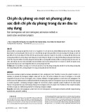 Chi phí dự phòng và một số phương pháp xác định chi phí dự phòng trong dự án đầu tư xây dựng