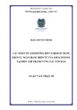 Luận văn Thạc sĩ Quản trị kinh doanh: Các nhân tố ảnh hưởng đến ý định sử dụng E-Banking của khách hàng tại BIDV Chi nhánh Vũng Tàu Côn Đảo