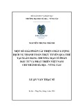 Luận văn Thạc sĩ Kinh tế: Một số giải pháp cải thiện chất lượng dịch vụ thanh toán trực tuyến qua thẻ tại Ngân hàng Thương mại Cổ phần Đầu tư và Phát triển Việt Nam – Chi nhánh Bà Rịa Vũng Tàu