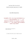 Dự thảo tóm tắt Luận án Tiến sĩ Vật lý: Nghiên cứu các hạt hyperon lạ (s, ss, sss) với rapidity 1.9 < y < 4.9 sinh ra trong va chạm pp năng lượng √ s ≥ 7 TeV trên thí nghiệm LHCb tại CERN