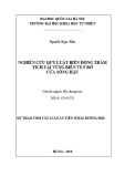 Dự thảo tóm tắt Luận án Tiến sĩ Hải dương học: Nghiên cứu quy luật biến động trầm tích vùng biển ven bờ cửa sông Hậu