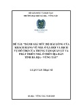 Luận văn Thạc sĩ Kinh tế: Đánh giá mức độ hài lòng về nhà ở xã hội và dịch vụ hỗ trợ của Trung tâm Quản lý và Phát triển nhà ở trên địa bàn tỉnh Bà RịaVũng Tàu