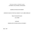 Summary Dissertation in international economics: Export dynamics of VietNam: Trade in value added approach