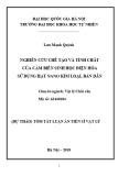 Dự thảo tóm tắt Luận án Tiến sĩ Vật lý: Nghiên cứu chế tạo và tính chất của cảm biến điện hóa sử dụng hạt nano kim loại, bán dẫn