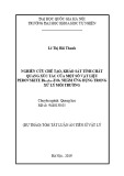 Dự án tóm tắt Luận án Tiến sĩ Vật lý: Nghiên cứu chế tạo, khảo sát tính chất quang xúc tác của một số vật liệu perovskite Bi₀.₅A₀.₅TiO₃ nhằm ứng dụng trong xử lý môi trường