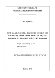 Dự thảo tóm tắt Luận án Tiến sĩ Vật lý: Đánh giá khả năng phá hủy nền do động đất cho khu vực nội thành thành phố Hà Nội phục vụ công tác quy hoạch và quản lý rủi ro đô thị