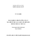 Tóm tắt Luận án Tiến sĩ Quản trị kinh doanh: Trách nhiệm xã hội của Tổng công ty nhà nước ở Việt Nam: Nghiên cứu điển hình Tập đoàn Dệt may Việt Nam