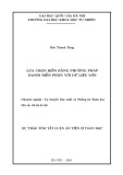 Dự thảo tóm tắt Luận án Tiến sĩ Toán học: Lựa chọn biến bằng phương pháp Bayes biến phân với dữ liệu lớn