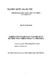 Dự thảo tóm tắt Luận án Tiến sĩ Khoa học môi trường: Nghiên cứu ứng dụng Fe0 nano để xử lý kết hợp nước nhiễm nitrat và photphat