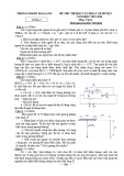 Đề thi học sinh giỏi môn Vật lí lớp 9 cấp huyện năm 2019-2020 có đáp án - Phòng GD&ĐT Hải Lăng
