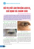 Điều trị u mắt lành tính Bằng laser CO2 chỉ định và chăm sóc