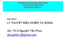 Bài giảng Lý thuyết điều khiển tự động: Chương 2 - ThS Nguyễn Tấn Phúc