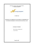 Summary of thesis Business administration: The effect of corporate sustainability on performance of tourist businesses in Vietnam south central coast