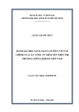 Luận văn Thạc sĩ Kinh tế: Đánh giá khả năng gian lận báo cáo tài chính của các công ty niêm yết trên thị trường chứng khoán Việt Nam