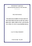 Luận văn Thạc sĩ Kinh tế: Ứng dụng Bảng điểm cân bằng để xây dựng hệ thống đánh giá kết quả hoạt động dựa trên chiến lược cạnh tranh của Công ty cổ phần In và Bao bì Bình Thuận (BIPACO)