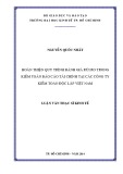 Luận văn Thạc sĩ Kinh tế: Hoàn thiện quy trình đánh giá rủi ro trong kiểm toán báo cáo tài chính tại các công ty kiểm toán độc lập Việt Nam