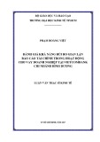 Luận văn Thạc sĩ Kinh tế: Đánh giá khả năng rủi ro gian lận báo cáo tài chính trong hoạt động cho vay doanh nghiệp tại Vietcombank chi nhánh Bình Dương
