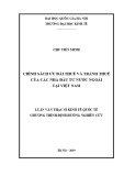 Luận văn Thạc sĩ Quản lý kinh tế: Chính sách ưu đãi thuế và tránh thuế của nhà đầu tư nước ngoài tại Việt Nam