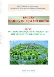 Báo cáo Đánh giá tác động môi trường: Dự án phát triển tổng hợp các đô thị động lực tiểu dự án Tp Yên Bái – tỉnh Yên Bái