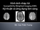 Bài giảng Hình ảnh nhạy từ Susceptibility Weighted Imaging (SWI): Kỹ thuật và ứng dụng lâm sàng - BS. Cao Thiên Tượng