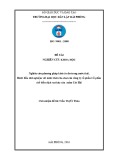 Đề tài nghiên cứu khoa học Kỹ thuật môi trường: Nghiên cứu phương pháp khử Clo dư trong nước thải - Bước đầu thử nghiệm với nước thải rủa chai của công ty cổ phần Cổ phần chế biến dịch vụ thủy sản mắm Cát Hải