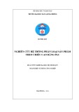 Đồ án tốt nghiệp Điện tự động công nghiệp: Nghiên cứu hệ thống phân loại sản phẩm theo chiều cao bằng PLC