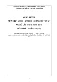 Giáo trình Lập trình hướng đối tượng (Nghề: Lập trình máy tính) - CĐ Cơ Giới Ninh Bình