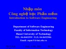Bài giảng Nhập môn Công nghệ học phần mềm (Introduction to Software Engineering) – Chương 11: Các chủ đề khác trong SE