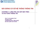 Bài giảng Cơ sở hệ thống thông tin: Chương 7 - PGS. TS. Hà Quang Thụy