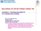 Bài giảng Cơ sở hệ thống thông tin: Chương 3 - PGS. TS. Hà Quang Thụy