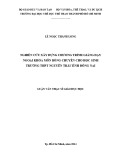 Luận văn Thạc sĩ Giáo dục học: Nghiên cứu xây dựng chương trình giảng dạy ngoại khóa môn bóng chuyền cho học sinh trường THPT Nguyễn Trãi – tỉnh Đồng Nai