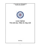 Giáo trình Điện tử công suất - CĐ Công nghiệp Hải Phòng