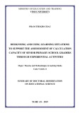 Summary of Doctoral Dissertation on Educational Science: Designing and using learning situations to support the assessment of calculation capacity of senior primary school graders through experiential activities