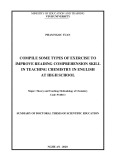 Summary of Doctoral Thesis of Scientific Education: Compile some types of exercise to improve reading comprehension skill in teaching chemistry in English at high school