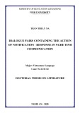 Summary of Doctoral Literature Thesis: Dialogue pairs containing the action of notification - response in Nghe Tinh communication