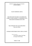 Summary of Doctoral Thesis in Education Science: Train the adaptative skill to Mathematics curriculum development at the primary level for students of primary education