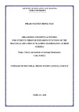 Summary of Doctoral Thesis on Education Science: Organizing cognitive activities for students through exploring functions of the practical situation in teaching mathematics at high schools