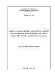 Luận án Tiến sĩ Nông nghiệp: Nghiên cứu ảnh hưởng của một số chủng vi khuẩn nội sinh chọn lọc đến sinh trưởng, phát triển cây cà phê vối (Coffea canephora Pierre var. robusta)