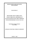 Summary of Doctoral Thesis in Chemistry: Researches about fabrication, characterization, properties of alginate/chitosan polymer composite with ginseniside RB1 and lovastatin