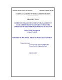 The doctoral thesis in Public Management: Competency based civil servant management in State administrative agencies to meet the administrative reform requirements in Vietnam