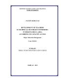 Thesis of Doctor of Education Science: Developing the contingent of technical staffs in the Mekong Delta Universities under the capacity approach