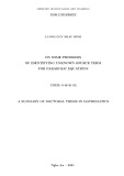 Summary of Doctoral Thesis in Mathematics: On some problems of identifying unknown source term for parabolic equations