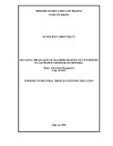 Summary of Doctoral Dissertation on Educational Science: Managing the quality of teachers training of Universities in Lao People’s Democratic republic